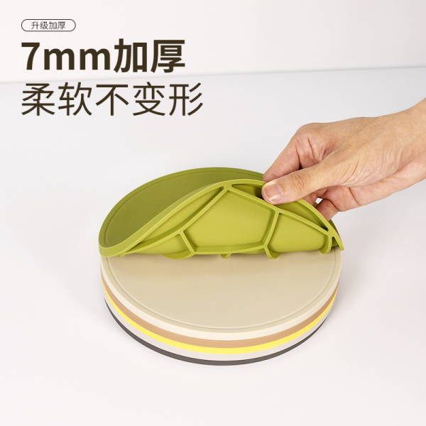 圆形硅胶隔热锅垫