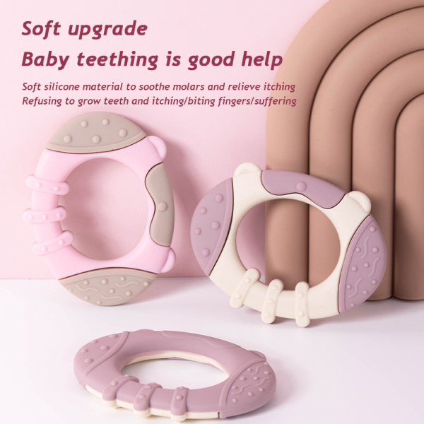 橄榄球婴儿牙胶